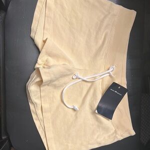 Brandy Melville Light Yellow Athletic Shorts